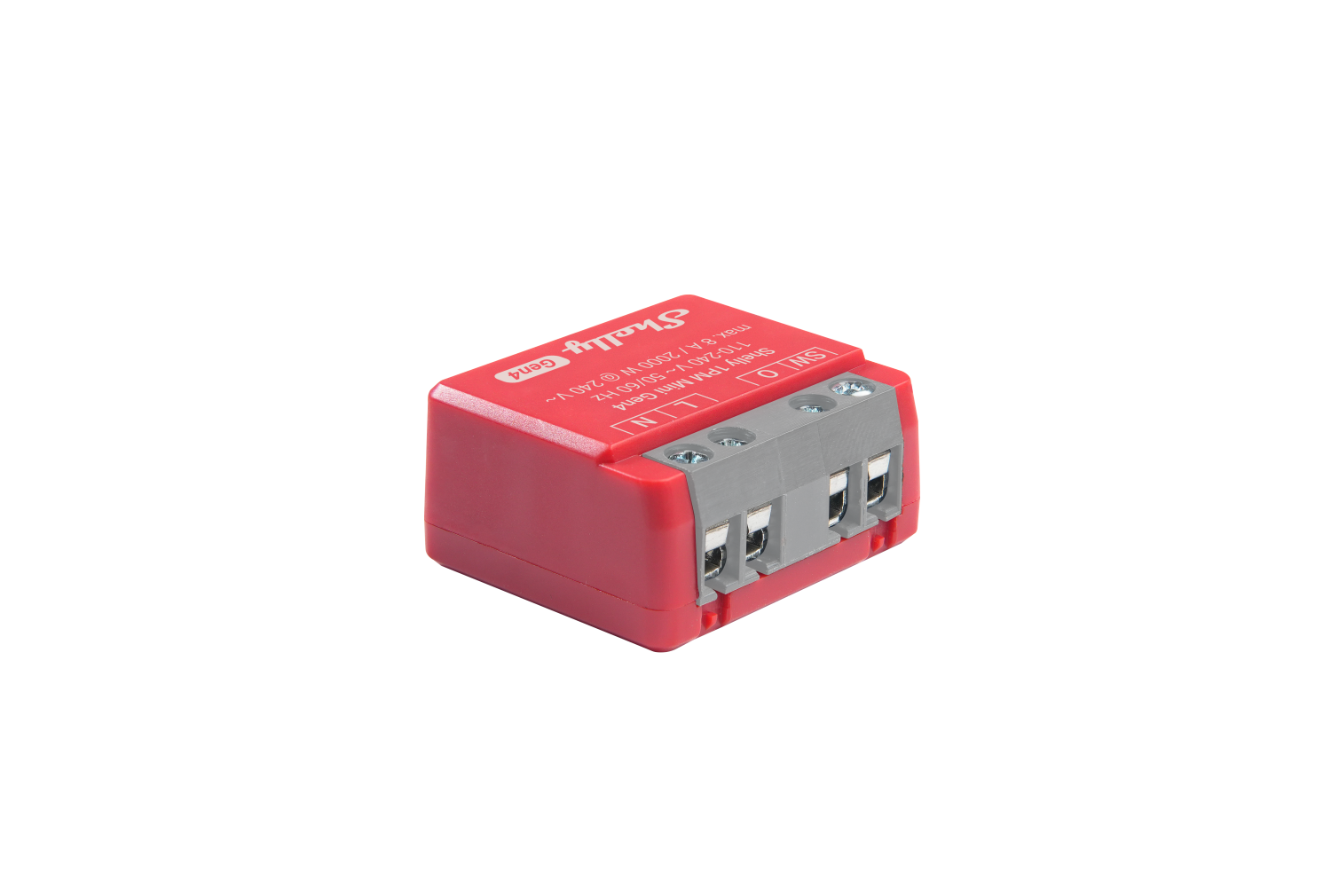Shelly Flush Mount "1PM Mini Gen4 " 4er Pack Relay Max 8A 1 Channel Metering WLAN Matter Zigbee Bluetooth