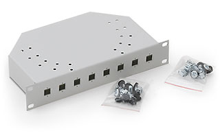 Triton 10"Wandgehäuse,zbh. LWL-Gehäuse, 8 SC-simplex ausbrüche, 1HE, Schwarz, Triton 10"Wandgehäuse,zbh. LWL-Gehäuse, 8 SC-simplex ausbrüche, 1HE, Schwarz,