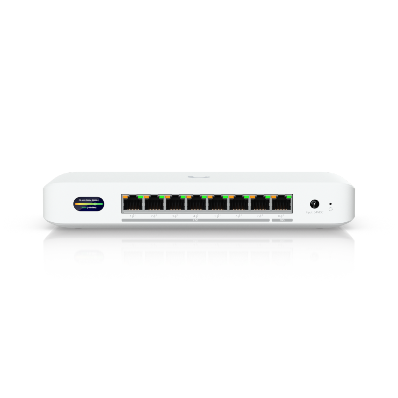 Ubiquiti Wireless Device Bridge Switch • BE10000 • 2x2 • Indoor • 1x 10 GbE • 7x 2.5 GbE • 8x PoE+ • UniFi • UDB-Switch