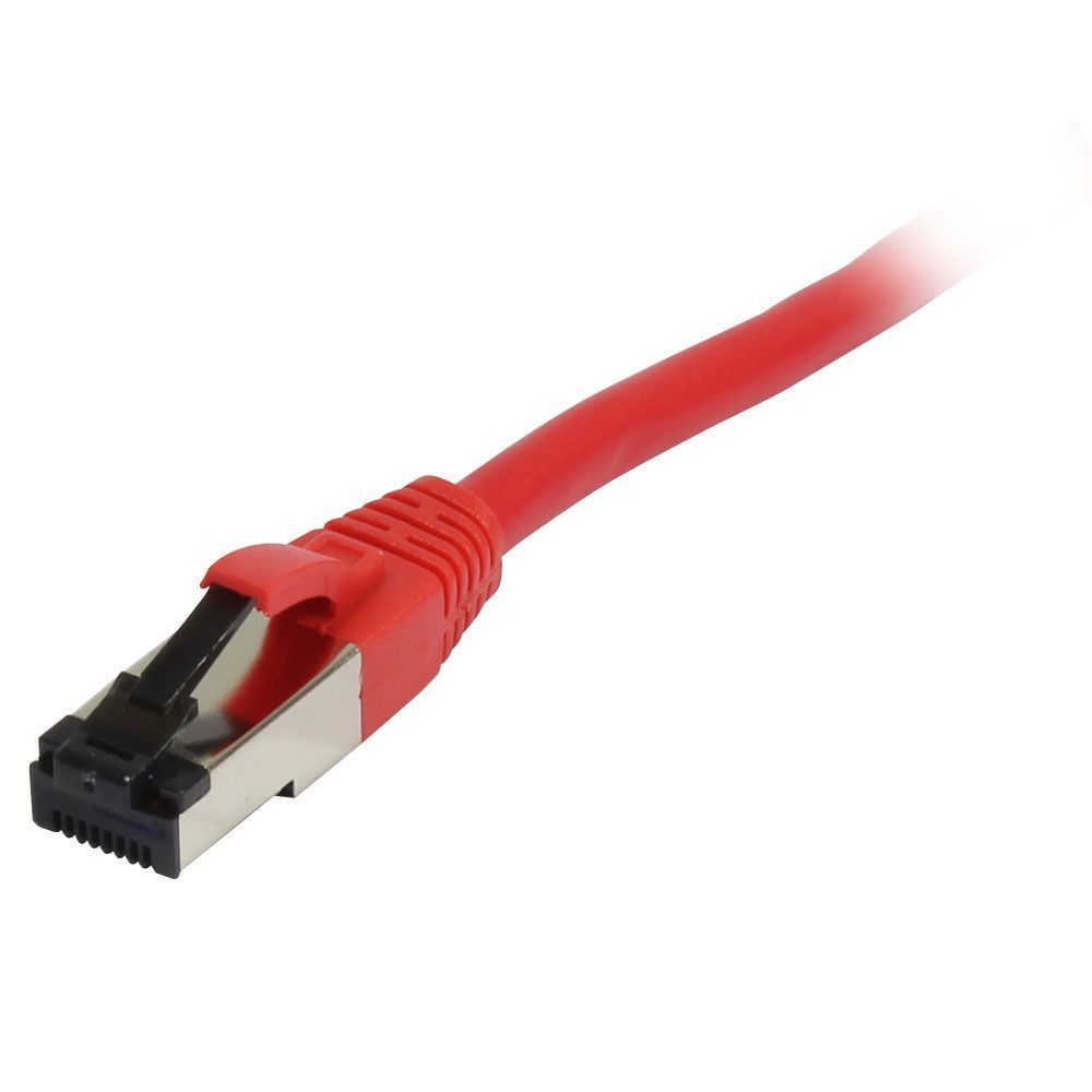 Synergy21 Patchkabel RJ45, CAT8.1 2000Mhz, 0,25m, Rot, S-STP(S/FTP), TPE/LSZH(SuperFlex), AWG26