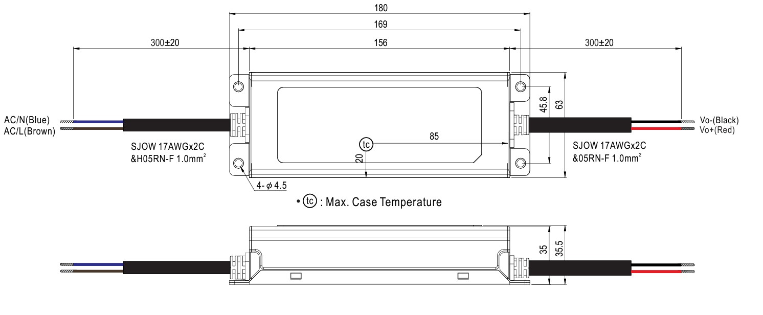 MEAN WELL Netzteil - 24V  75W  IP67