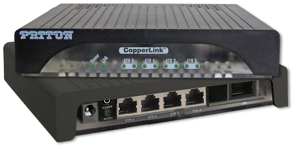 Patton High Speed CopperLink 1214 Ethernet Extender RJ45 Line, No Power Supply