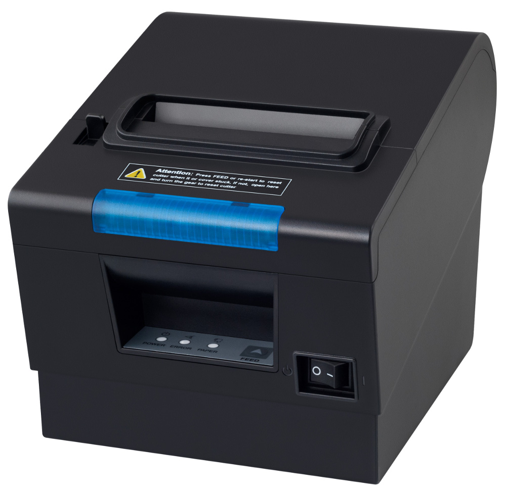 Kasse Küchendrucker / Bondrucker mit Warnsignal und blauer LED Signal Leiste, USB und LAN Kasse Küchendrucker / Bondrucker mit Warnsignal und blauer LED Signal Leiste, USB und LAN