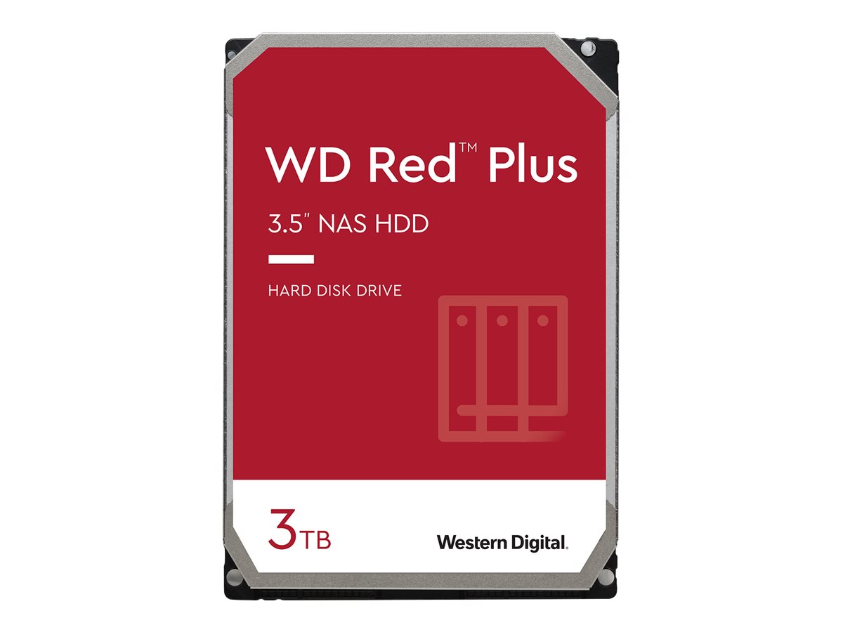 Western Digital WD Red Plus internal hard drive 3 TB 5400 RPM 3.5" Serial ATA III