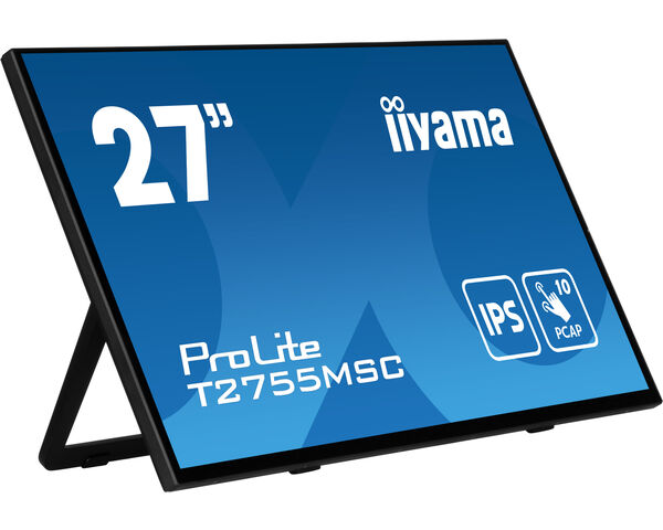 iiyama ProLite T2755QSC-B1 computer monitor 68.6 cm (27") 2560 x 1440 pixels Quad HD LCD Touchscreen Black