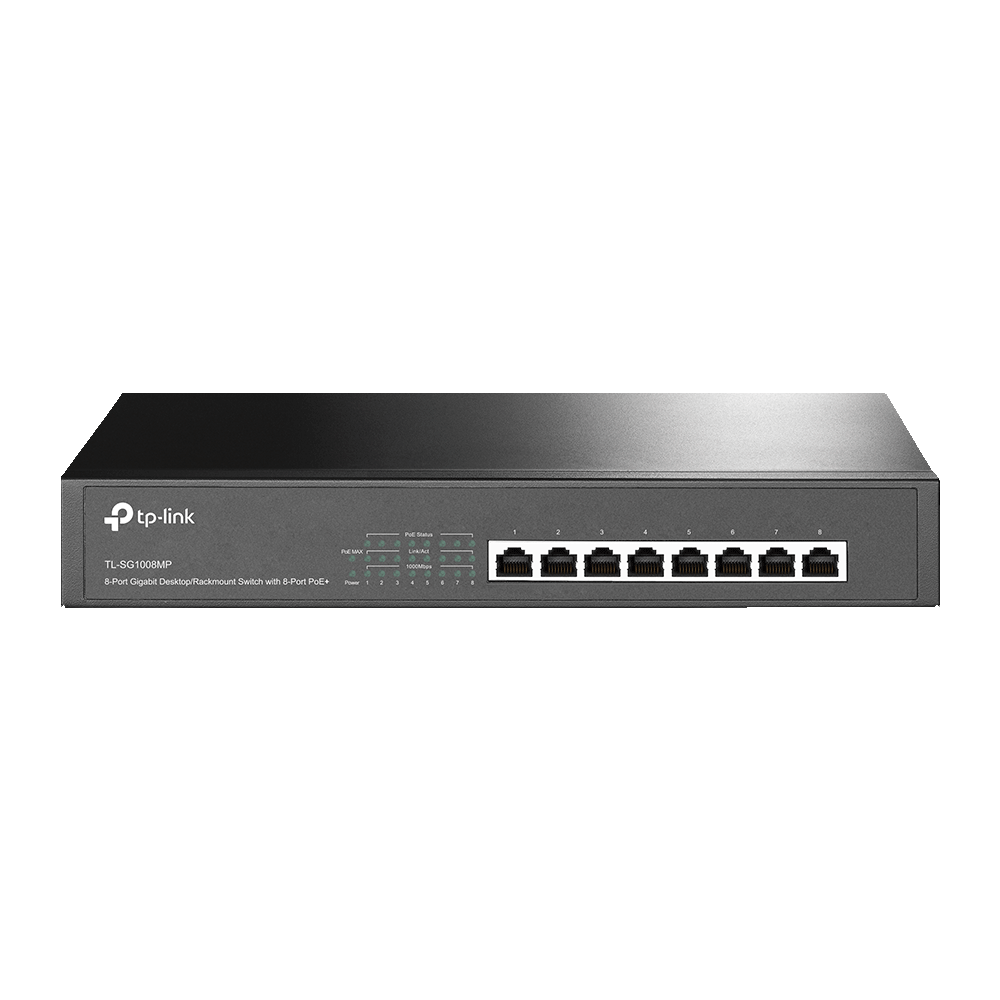TP-Link :: 8-Port Gigabit PoE+ Switch, 8 Gigabit RJ45 Ports, 802.3at/af