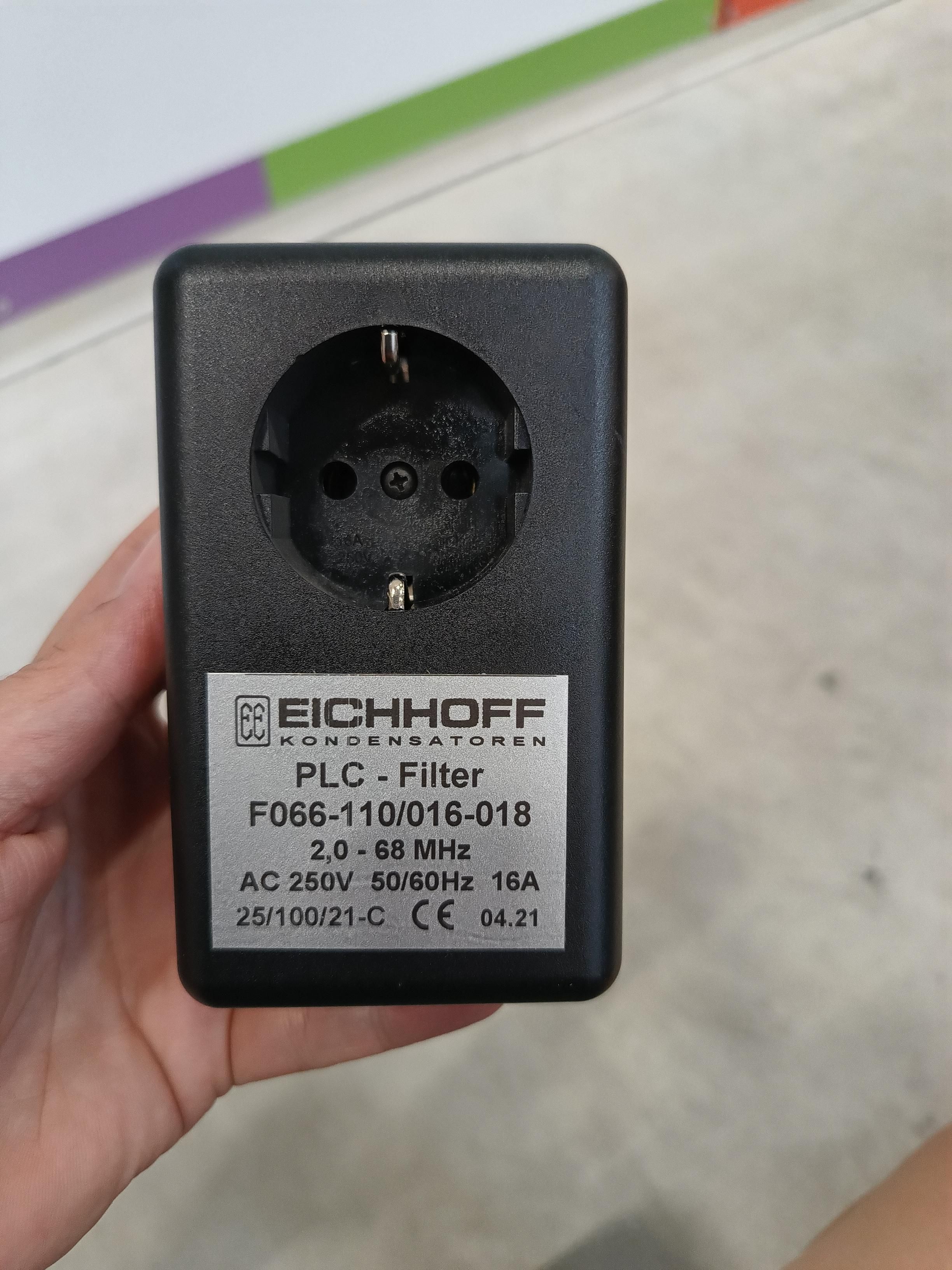 ALLNET Powerline Sperr-Filter 2-68Mhz 16 A Schutzkontakt-Durchgangsgehäuse