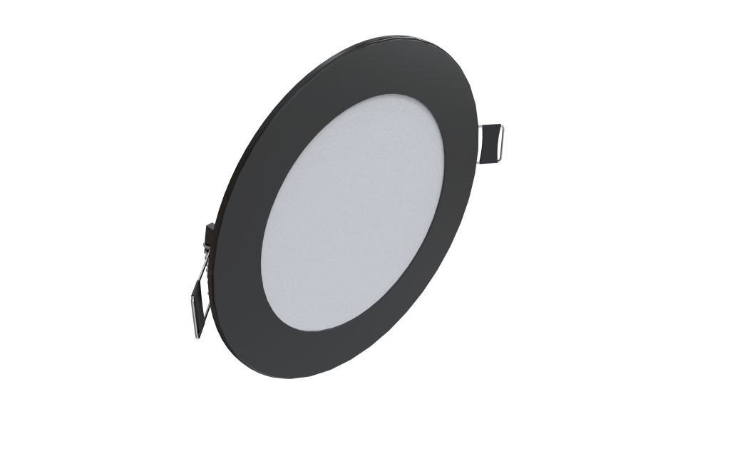 Synergy 21 LED Ultra Slim LED Panel Light V6 6W dual white (CCT) Schwarz 24V