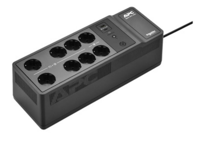APC Back-UPS, 1050VA/600W Floor/Wall Mount, 230V, 8x Schuko CEE 7/3 outlets, USB Type A+C Port, User Replaceable Battery