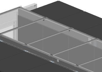 Vertiv(KnüRr) SmartAisle Dach L2400 GB1200, Lichtgrau