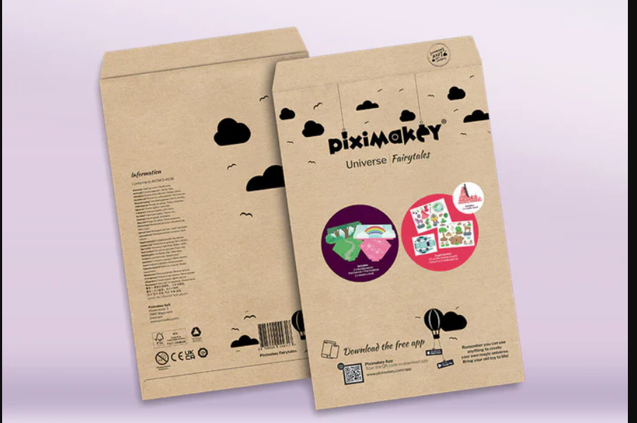 Piximakey Studio Starter-Set „Märchen“, Spielset mit Ständer, Figuren und Hintergründen