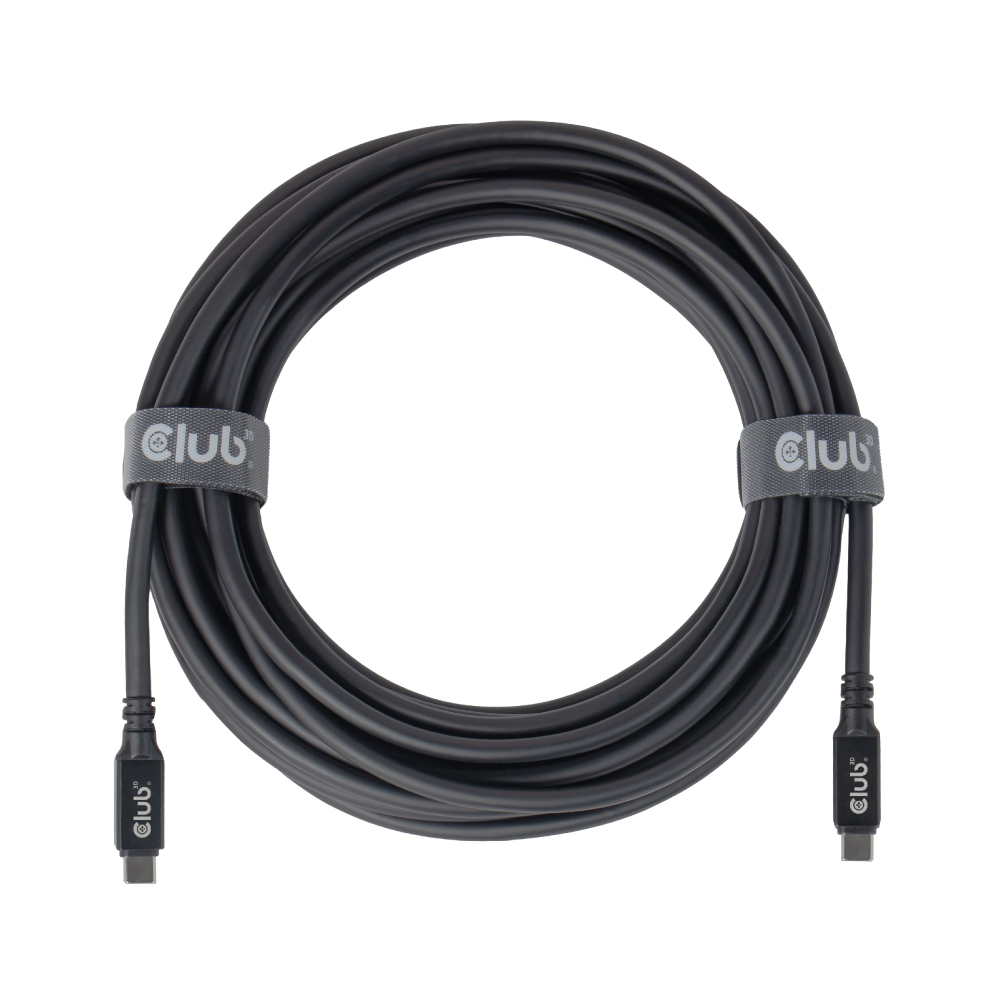 Kabel USB 4.0 C (St) => C (St)  9,0m *Club3D* - *schwarz*