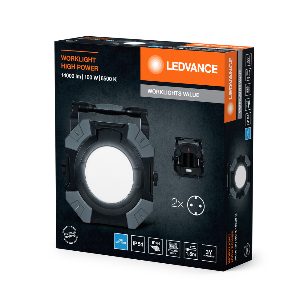 LEDVANCE WORKLIGHTS VALUE HIGH POWER High Power 100W 865 2x Socket