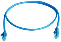 TelegäRtner Patchkabel CAT6A, 0.5m, Blau, 250MHz, S-STP(S/F