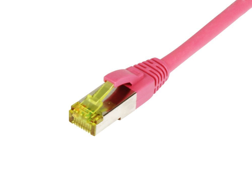 Synergy 21 S217708 networking cable Magenta 15 m Cat6a S/FTP (S-STP)