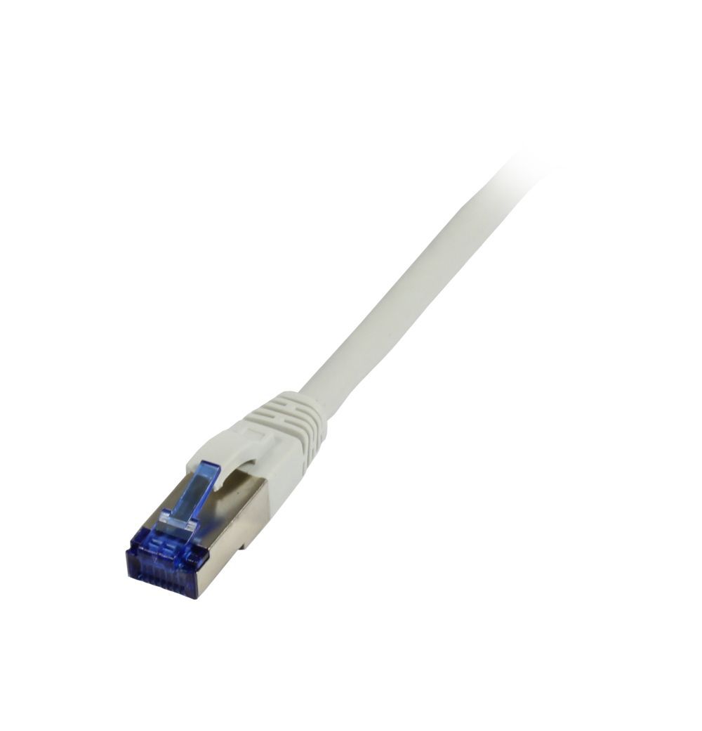 Synergy21 Patchkabel RJ45, CAT6A 500Mhz, 0,5m, Grau, S-STP(S/FTP), TPE/LSZH(Superflex), AWG26