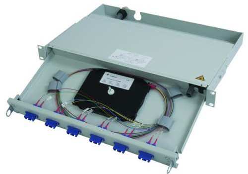 TelegäRtner LWL Patchpanel Spleisbox 19 " 6xSC-Duplex 9/125um