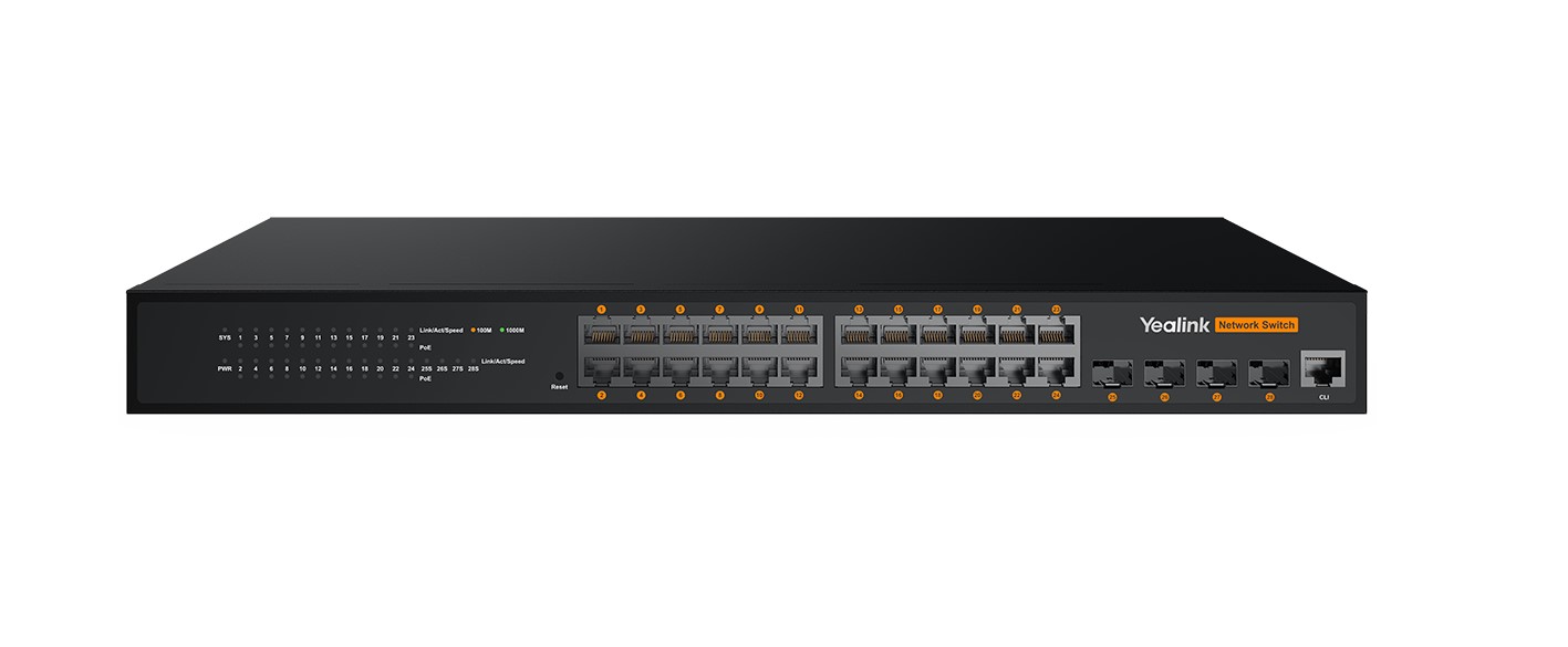 Yealink RCH240 24-Port L2 Web Managed PoE Switch
