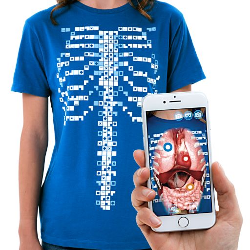 Curiscope MINT Virtuali-tee, Augmented Reality T-Shirt, Größe M für Kinder Curiscope MINT Virtuali-tee, Augmented Reality T-Shirt, Größe M für Kinder