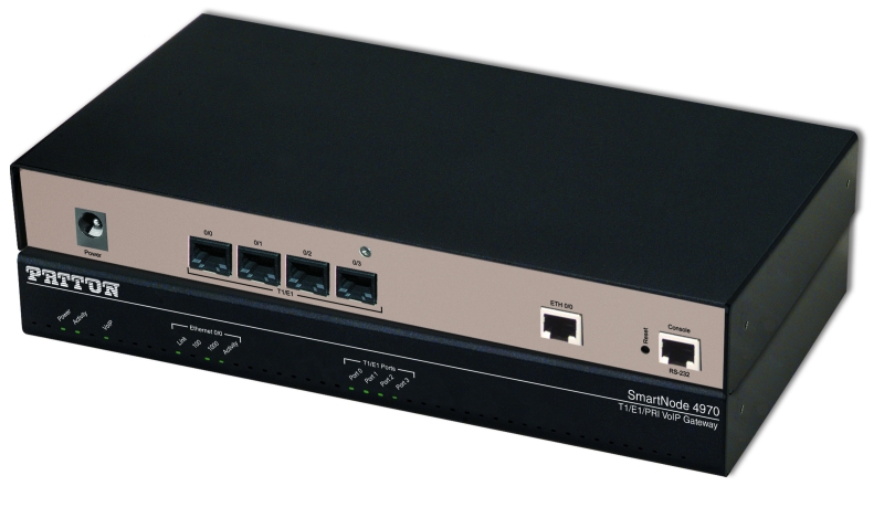 Patton SN4970A/4E60VRHP/EUI gateway/controller 10, 100, 1000 Mbit/s