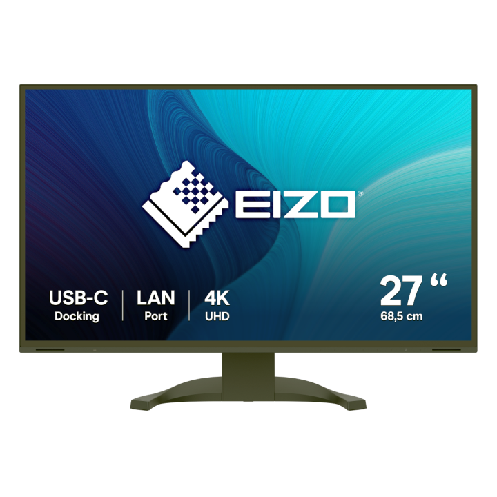 TFT 27" EIZO FlexScan EcoView 4K UHD EV2740X-BK Monitor schwarz, IPS-Panel