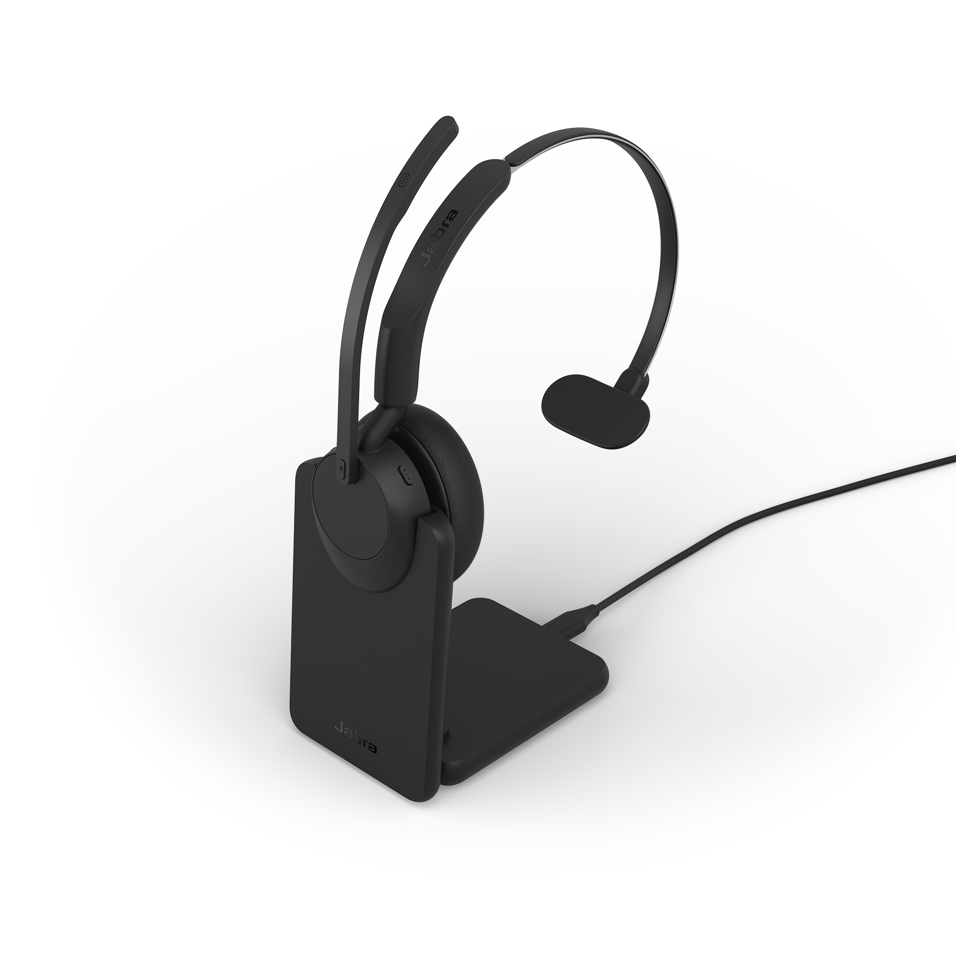 Jabra Evolve3 45 UC - USB-C with Dongle - Mono (Charging Stand)