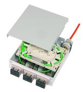 TelegäRtner LWL, STX-Verteiler Spleisbox, 19 ", 6xSC-Duplex, 5