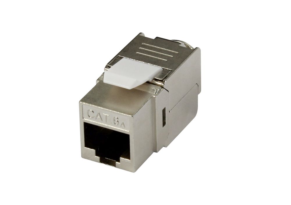 Keystone,Modul, TP-Buchse(RJ45), CAT6A, 500MHz, Slim-line/Komponent getestet, Synergy 21,