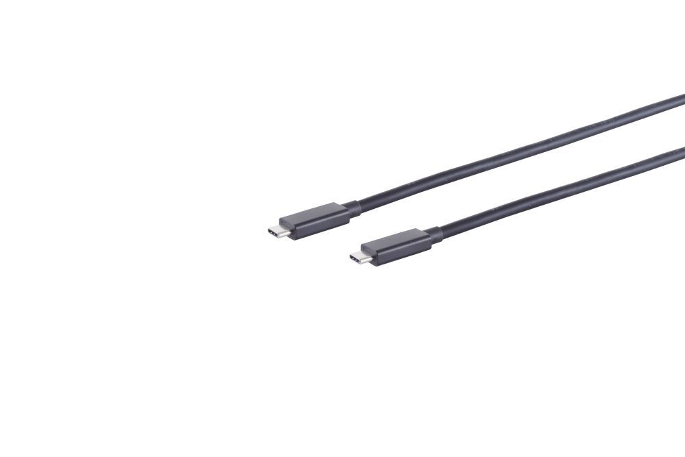 S/CONN maximum connectivity USB Kabel Typ-C ST > Typ C ST schwarz 1,5m USB cable USB4 Gen 3x2 1.5 m USB C Black