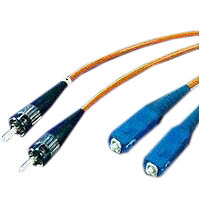 LWL-2-Faser-Patchk. 0,5mtr.ST-SC, 50/125um,OM2