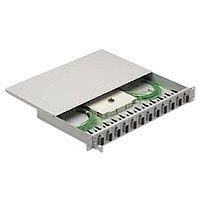 EFB Elektronik Splicebox sliding unit, with SC-Duplex plastic adapters and stripped pigtails, OM2