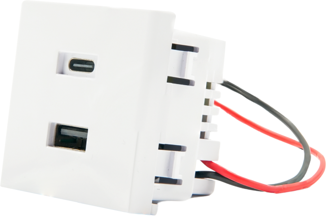 Shelly · Unterputz Zubehör · USB · Charger weiß
