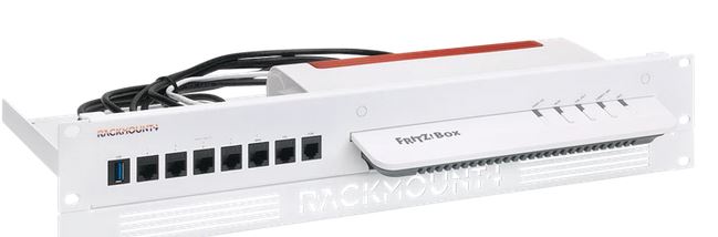 Rackmount.IT, Rack Mount Kit for AVM FRITZ!Box 6660 Cable [serials L/M] - 6890 - 7530 AX - 7590, UTP(ungeschirmte) Kupplung/Patchkabel, 1,3HE/19",