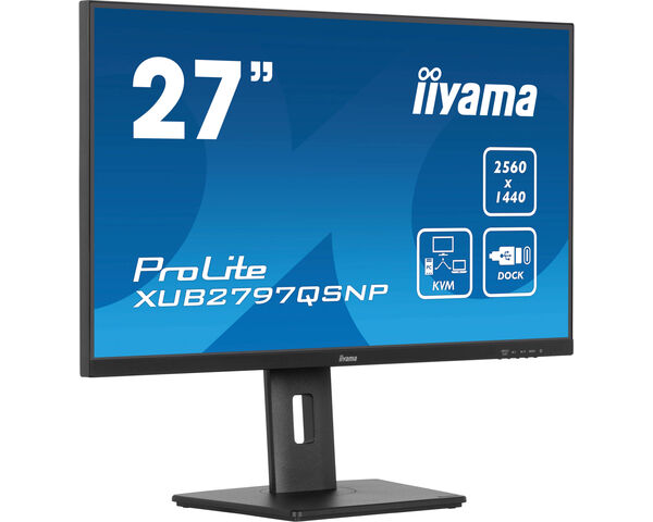 iiyama ProLite XUB2797QSNP-B1 computer monitor 68.6 cm (27") 2560 x 1440 pixels Quad HD LED Black
