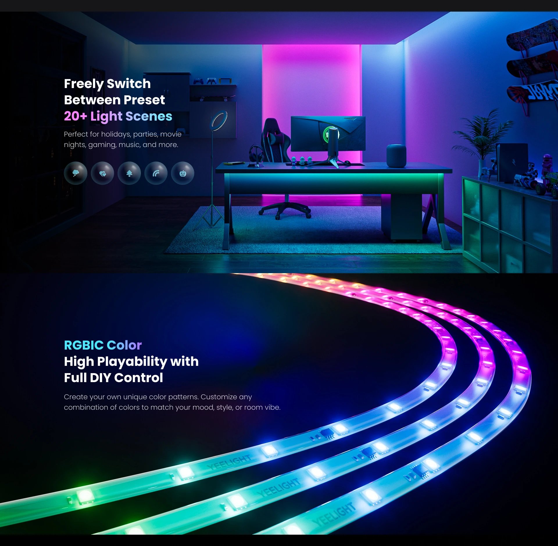 Yeelight Smart LED Strip Lights D1 (EU 20M) Matter