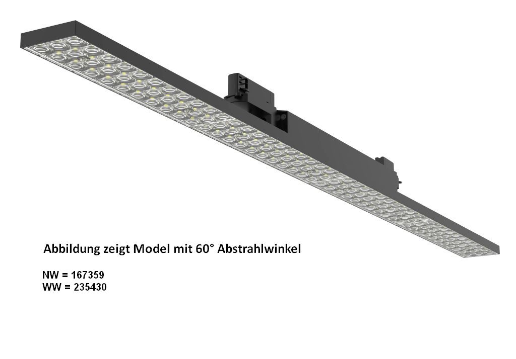 Synergy 21 LED Track-Serie für Stromschiene VLE-Serie 48W, 60°, nw, CRI>90 B