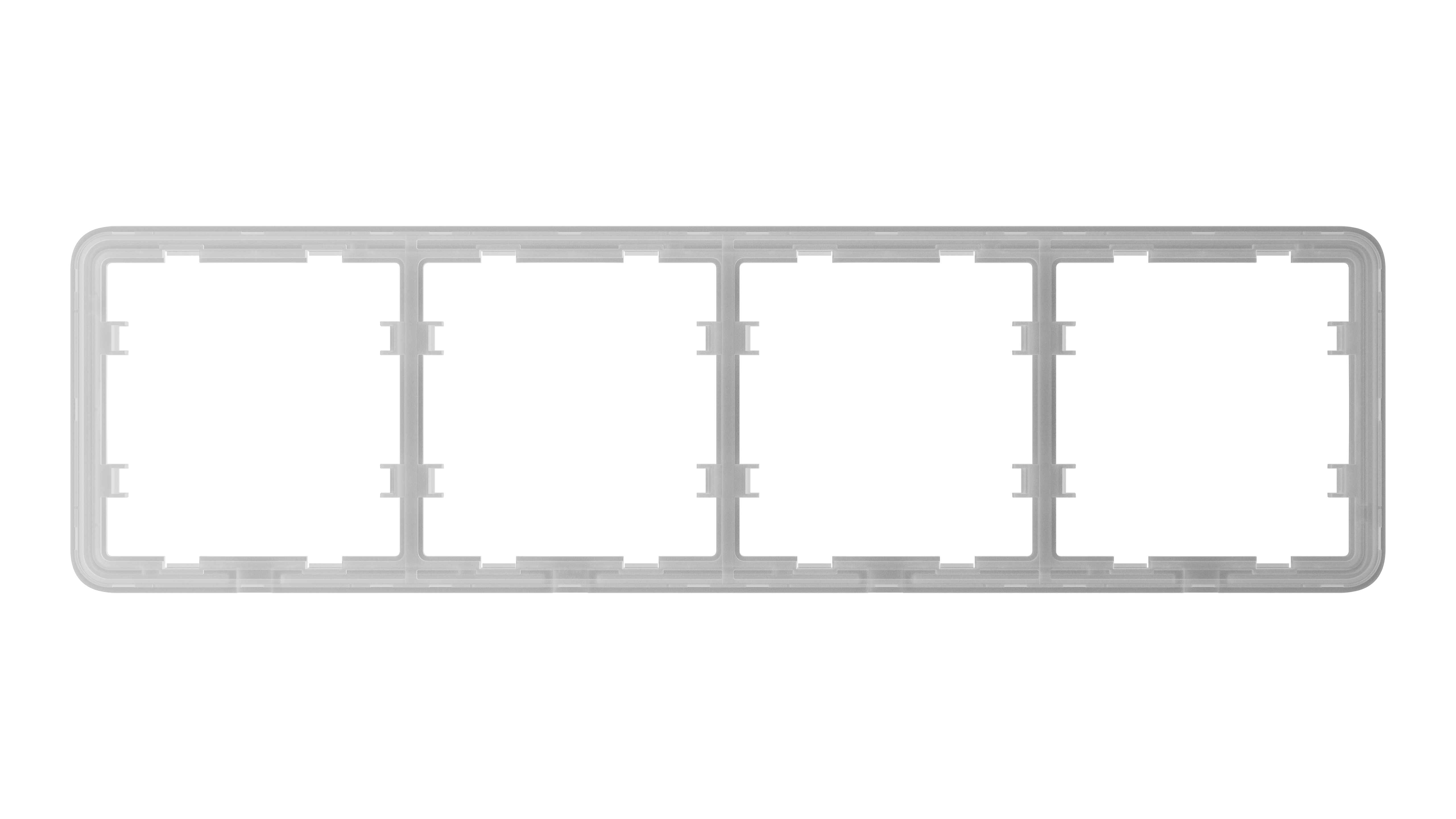 Ajax Homeautomation LightSwitch / Outlet Frame (4 seats) horizontal