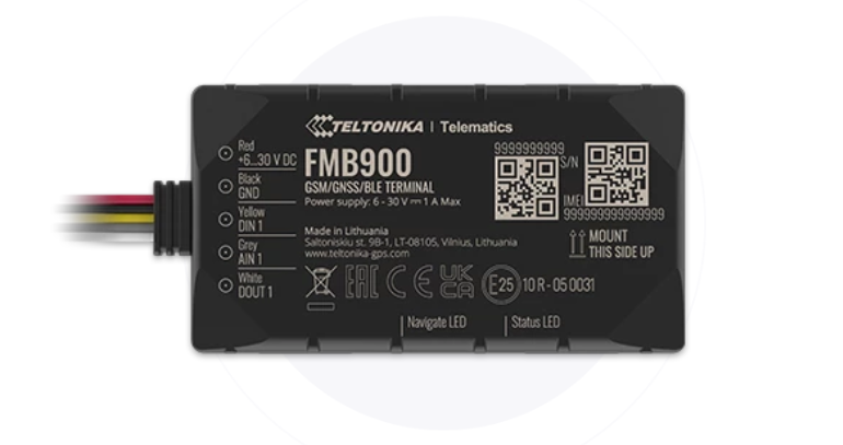 Teltonika · Tracker GPS · FMB900 · Fahrzeug · GNSS/GSM/BLE 4.0