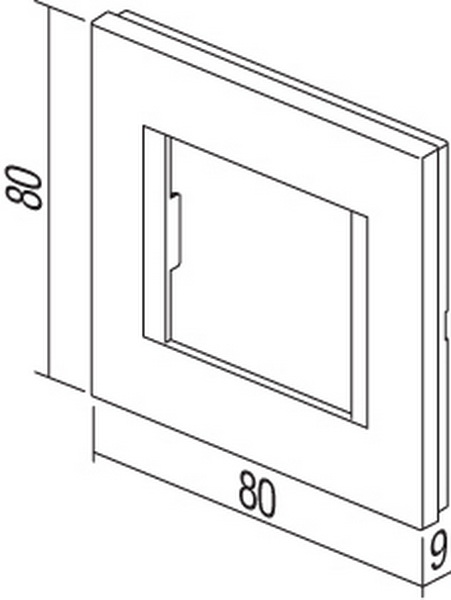 TEM Serie  Modul Rahmen OL COVER PLATE LINE2M ES