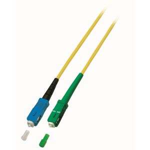 LWL-1-Faser-Patchk. 7.5mtr.SC-SC(APC8Grad), 9/125u, SchräGschliff