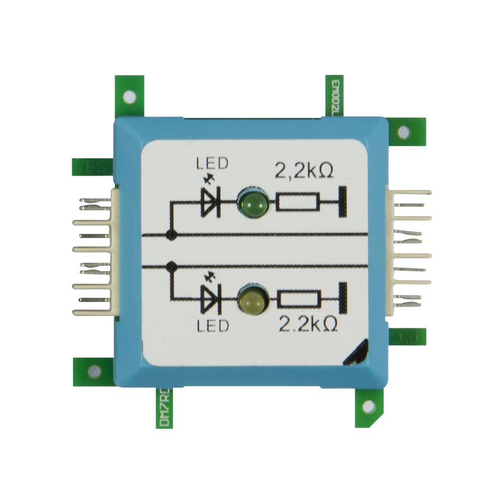 ALLNET Brick'R'knowledge LED dual auf Masse grün & gelb Signal durchverbunden