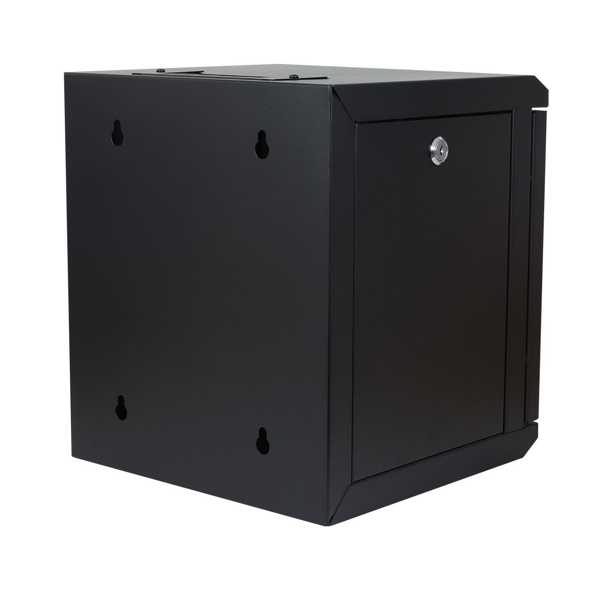 ALLNET 10"Wandgehäuse,  6HE, Schwarz, SMM-Serie,
