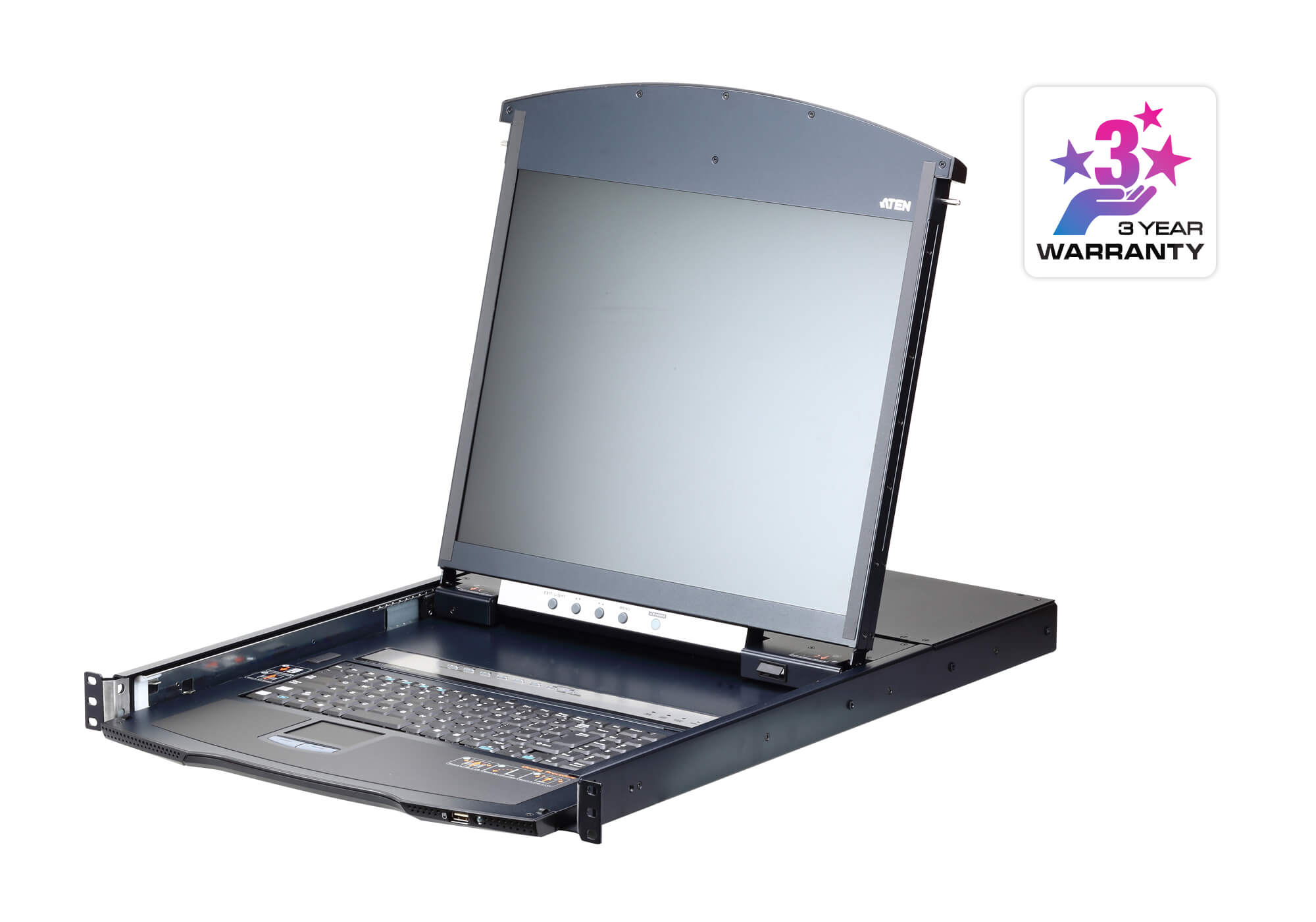 ATEN KL1108VN rack console 48.3 cm (19") Black 1U