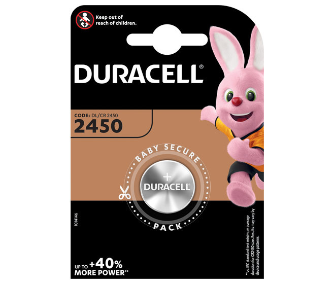 Batterie Knopfzelle CR2450 *Duracell*