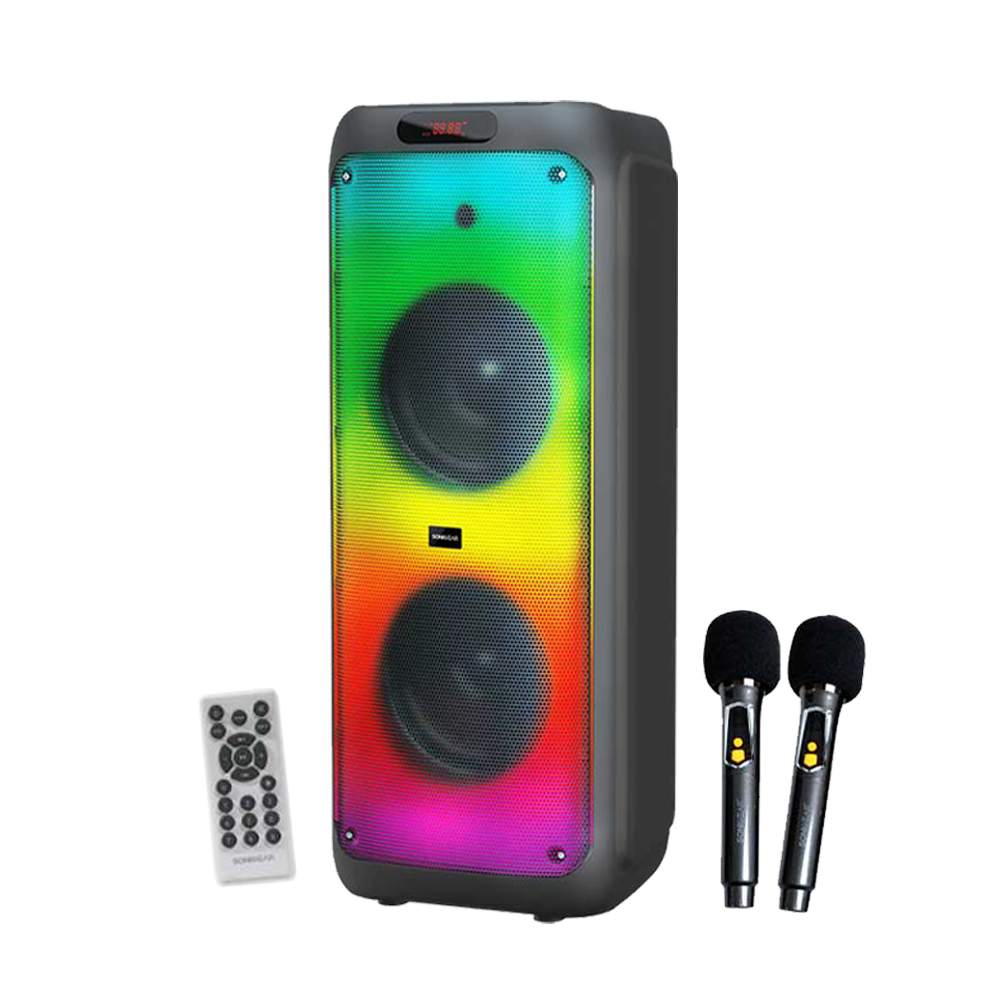 SonicGear AudioX Pro 1200 HD Bluetooth Portable Speaker mit 2 Wireless Mic