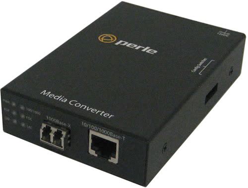 Perle Medien Rate Konverter 10/100/1000 RJ45/LC Monomode
