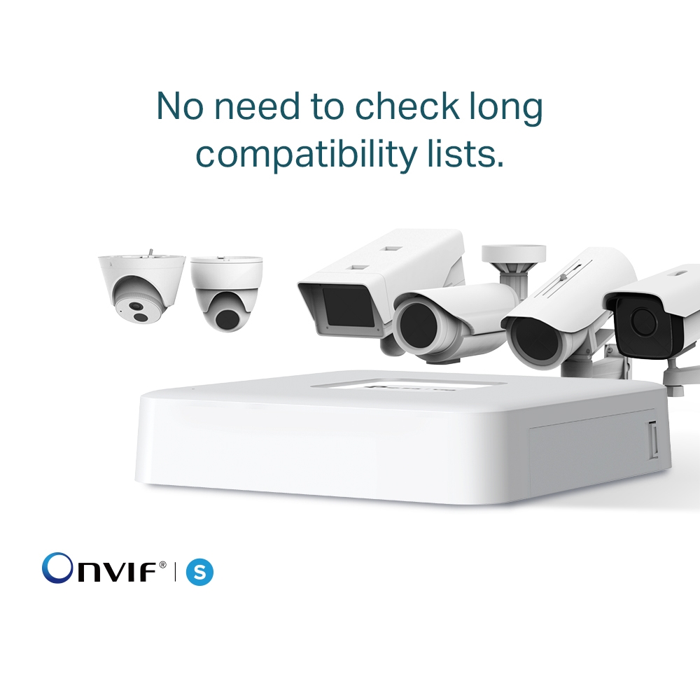 TP-Link - 4 Channel PoE Network Video Recorder - VIGI NVR1104H-4P