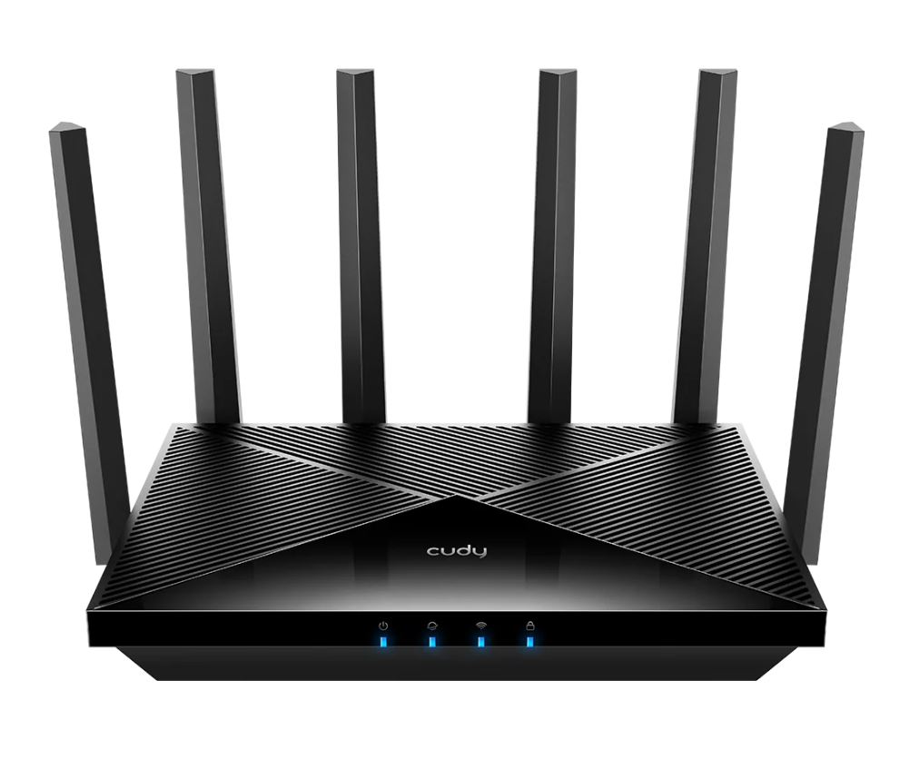 Cudy WR11000 wireless router 2.5 Gigabit Ethernet Tri-band (2.4 GHz / 5 GHz / 6 GHz) Black