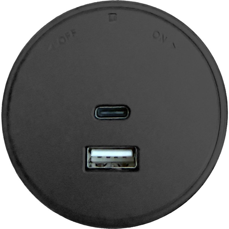 Synergy 21 MODULRAIL USB Module A C 20W Black