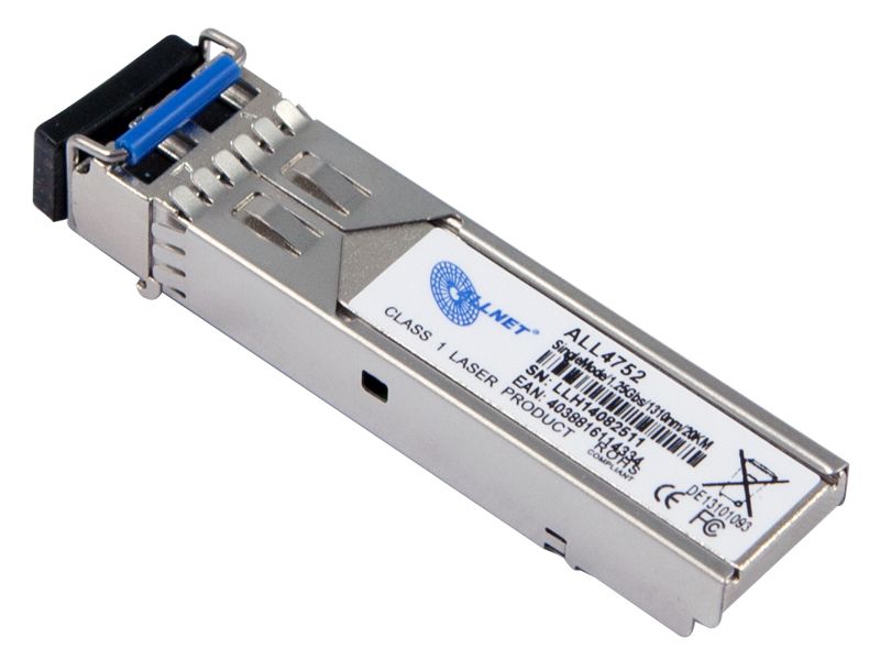 ALLNET Switch Modul ALL4752 SFP(Mini-GBIC), 1000Mbit, LHX/LC, 20KM, ALLNET Switch Modul ALL4752 SFP(Mini-GBIC), 1000Mbit, LHX/LC, 20KM,